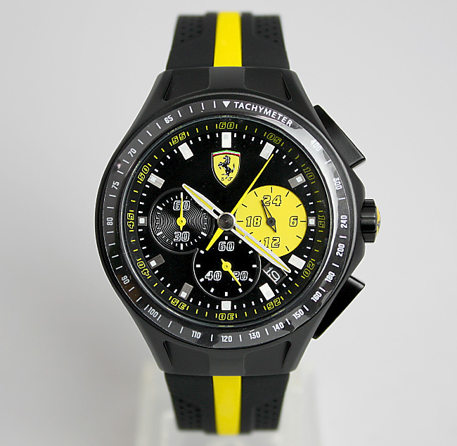 【新品】 FERRARI フェラーリ Scuderia Ferrari Watch スクーデリア フェラーリ メンズ 0830025 ブラック/イエロー