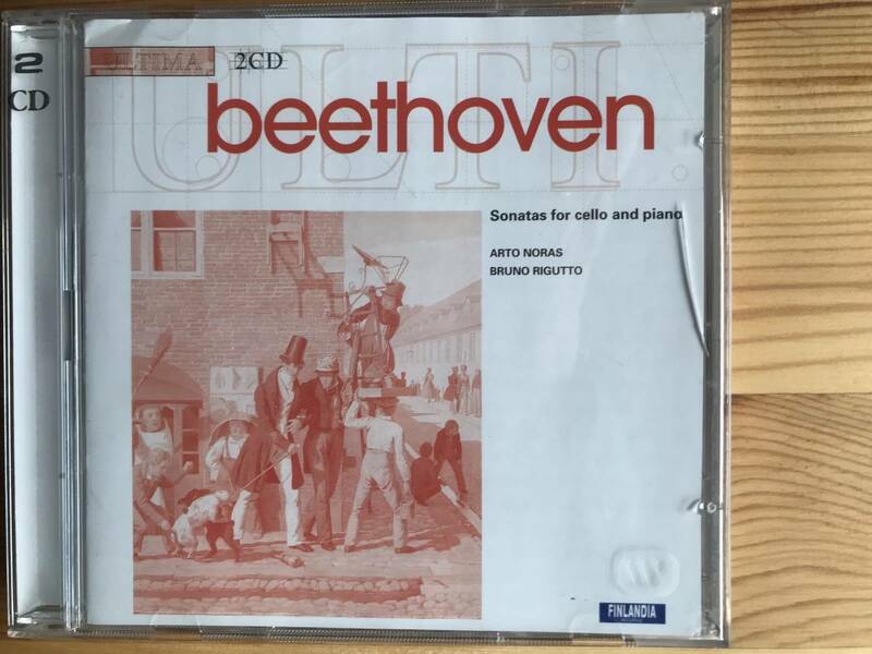 【2CD・EU盤】ベートーヴェン／チェロ・ソナタ全集　アルト・ノラス　ブルーノ・リグット
