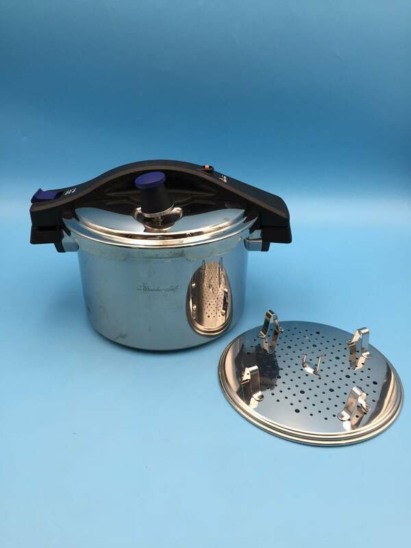 TN461●Wonder chef ワンダーシェフ マクサス 圧力鍋 直径約23㎝ 高さ約14㎝ 調理器具 なべ 両手鍋 料理 中古