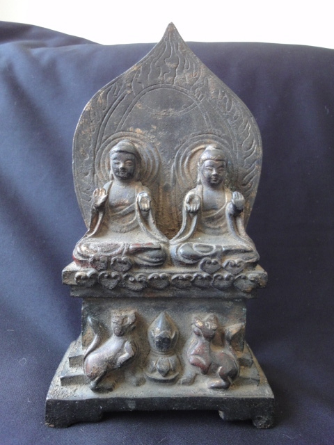 中国　明　仏像　銅鍍金　貴重　茶道具