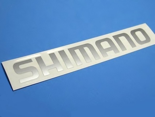 シマノ 銀 SHIMANO 文字 転写 カッティング シート ステッカー 台紙200×35mm シール
