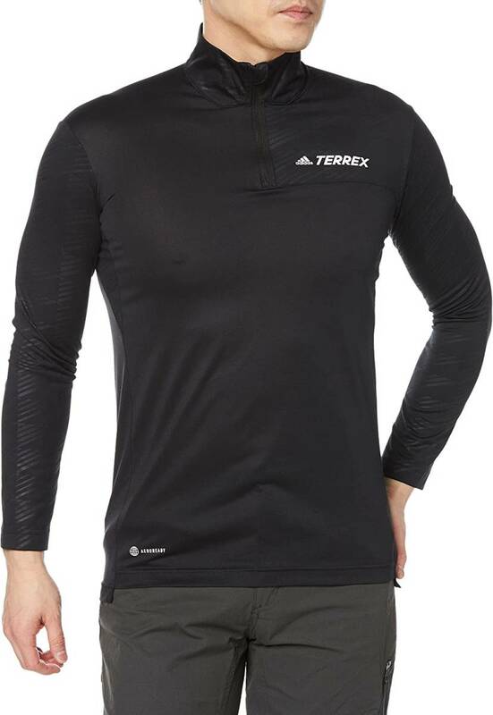 adidas(アディダス) TERREX(テレックス) - マルチハーフジップTシャツ ドライTシャツ Lサイズ 吸水速乾 (タグ付き未着用品)