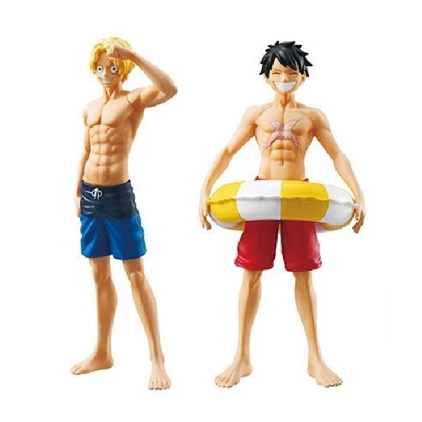 ONE PIECE Gasha Portraits 02 ガシャポートレイツ ワンピース 2種 セット ルフィ サボ フィギュア 水着