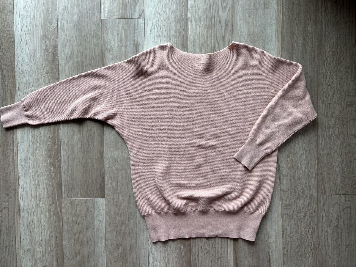 ☆PLSTプラステ☆ドルマンスリーブセーター☆大人ピンク☆