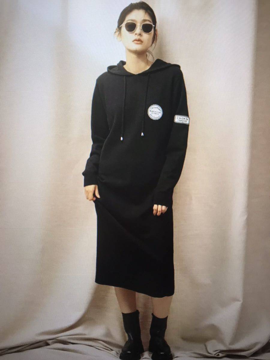 ☆美品☆so closeソークローズ☆dinosディノス☆ロゴデザイン ニット フーディー ワンピース☆ワッペン☆DAMAダーマ ワンピース☆　