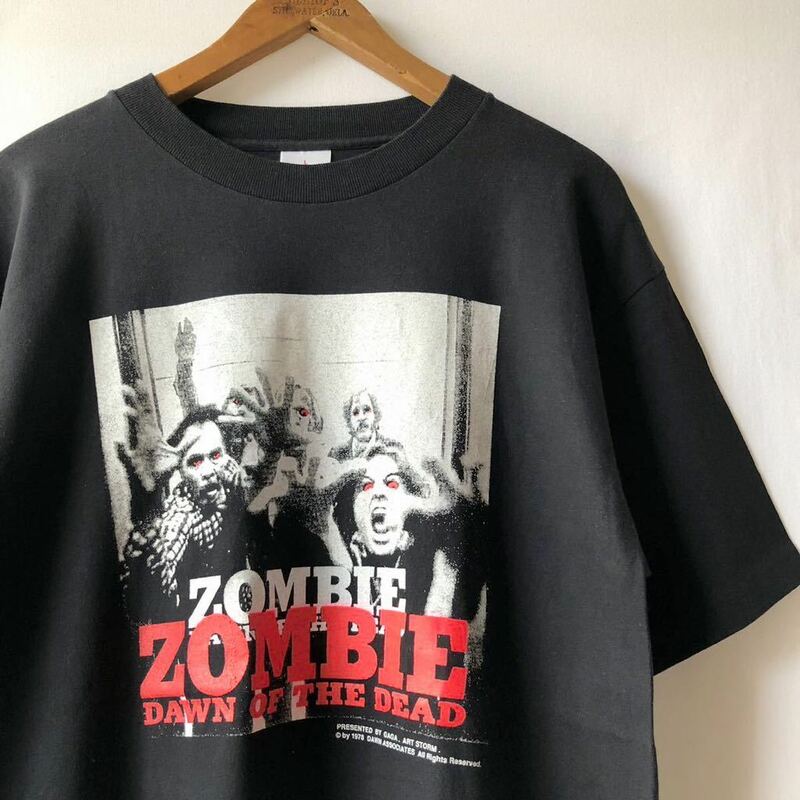 NOS! 90s Dawn of the Dead Tシャツ L USA製 ビンテージ 90年代 ZOMBIE ゾンビ ドーンオブザデッド ホラー 映画 オリジナル ヴィンテージ