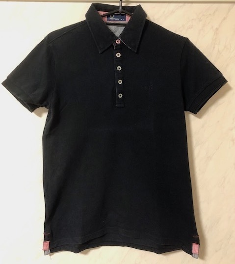 【正規品】フレッドペリー　FRED PERRY ポロシャツ　黒　サイズS