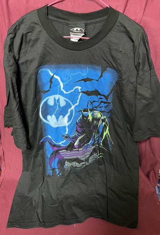 '97 USデッドストック DC COMICS『BATMAN』 Tシャツ XL 送料込み バットマン 訳アリ品