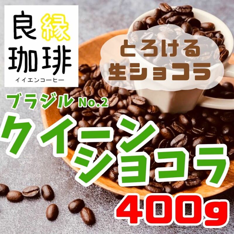 ブラジル クィーンショコラ 400g 自家焙煎 コーヒー豆 珈琲豆