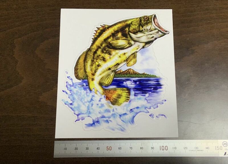 BASS FISHING ブラックバス ステッカー B