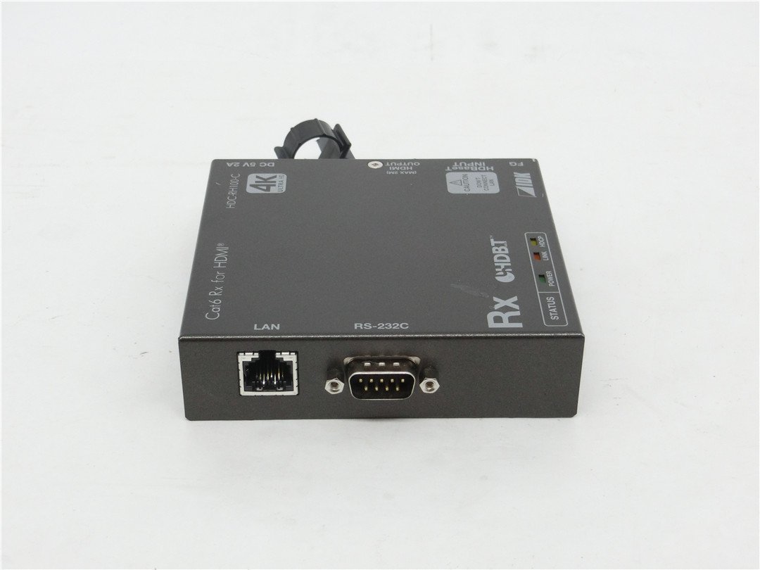 中古品　 IDK HDC-RH100-C HDMI ツイストペアケーブル延長器　電源アダプター無し　本体のみ　送料無料