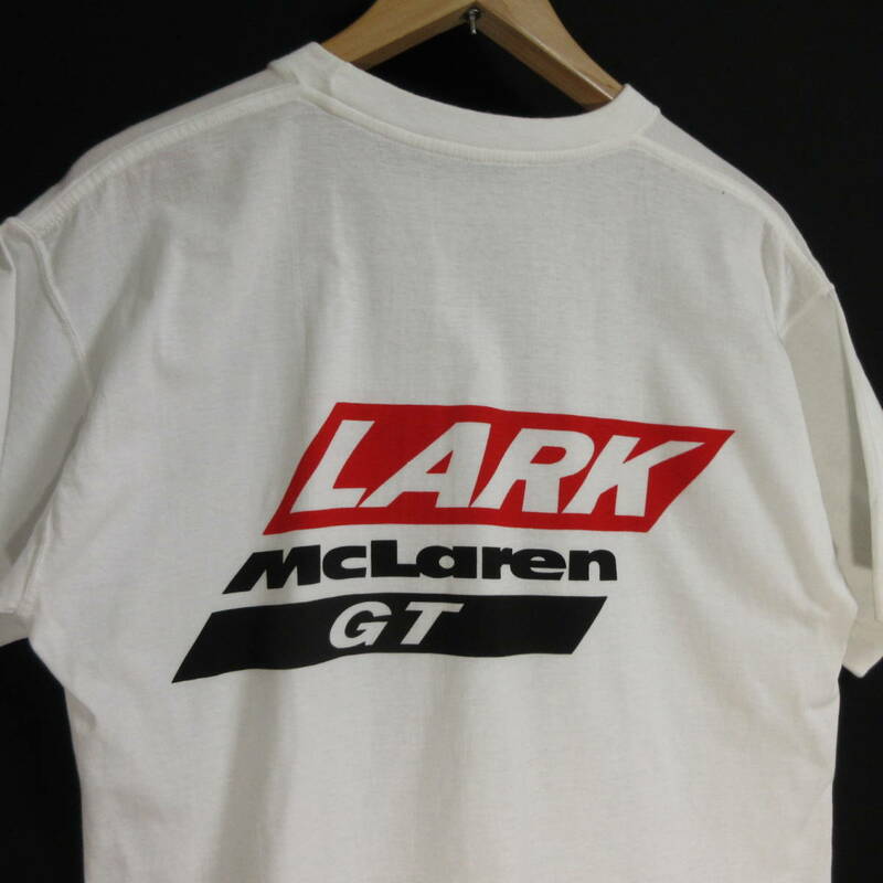 90s　LARK McLaren GT　ラーク　マクラーレンGT　バックプリントTシャツ　シングルステッチ　送料230円