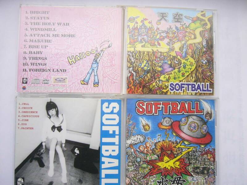 SOFTBALL（ソフトボール） セット/ ファーストアルバム「水母」17才ガールズメロディックコア！！＋1st フルアルバム 『天空』