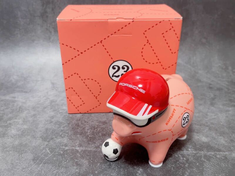 ポルシェ　ピンクピッグ　陶磁器　Porsche PINK PIG 貯金箱　レア品　コレクション　Piggy Bank ピギーバンク