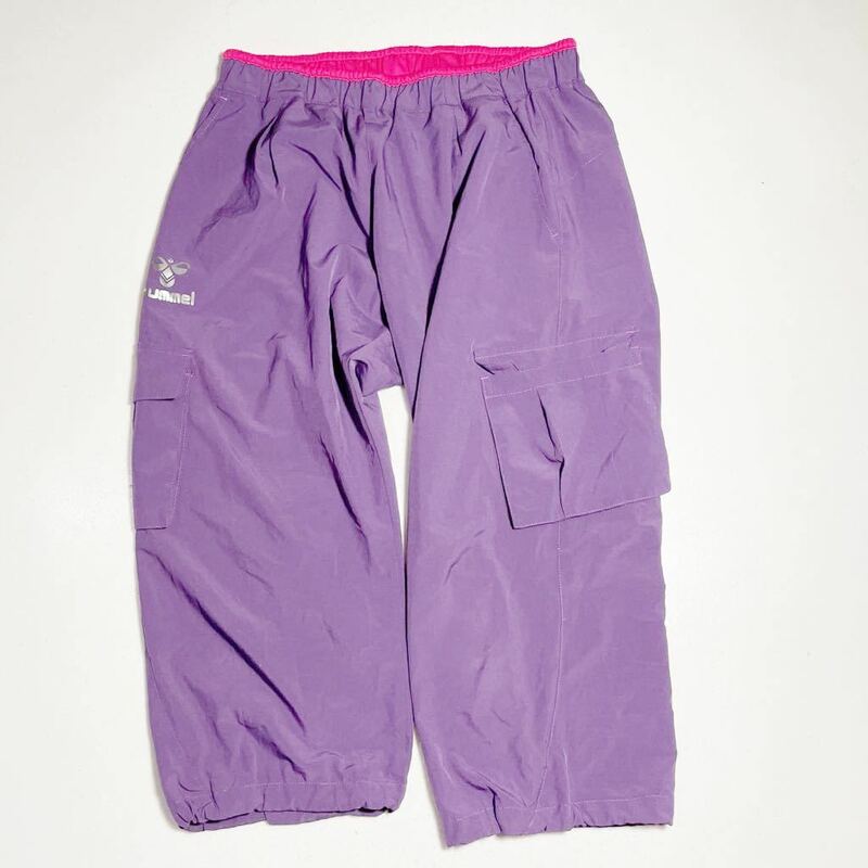 ヒュンメル hummel 紫 パープル スポーツ トレーニング用 7部丈パンツ 女性用Lサイズ