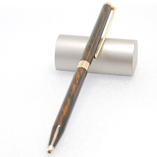 デュポン クリップ アフターダイヤ LAQUE ブロンズ マーブルラッカー ツイスト式 ボールペン/インク少な目(13332)