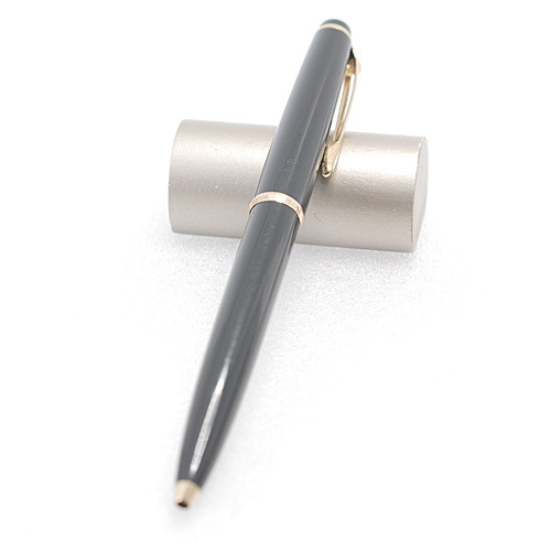 モンブラン/#38 ハンマートリガー式 グレーカラー ボールペン/EF字 青インク(13161)