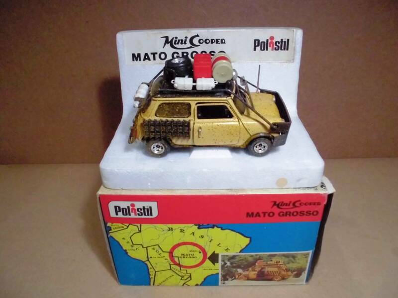 Polistil Mini COOPER MATO GROSSO ポリスティル ミニ　クーパー ラリーカー モトクロス　未展示　１/25