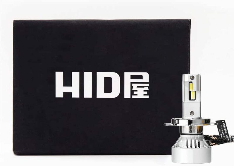 【送料込】（H4 Hi/Lo）　HID屋 60W HIDよりも明るい LED ヘッドライト バイク用 1灯 H4 HiL