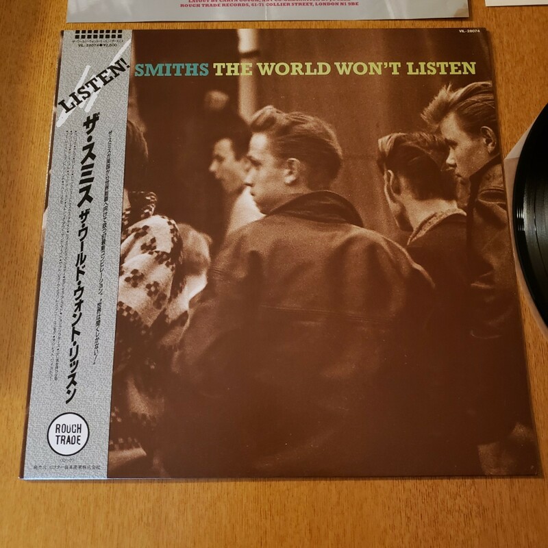 THE SMITH/THE WORLD WON'T LISTEN /MORRISSEY/モリッシー 帯付き VIL-28074 ザ・スミス レコード/LP/アナログ