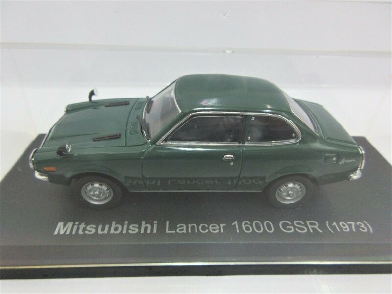 ☆アシェット 国産名車コレクション 1/43☆ Mitsubishi Lancer 1600 GSR (1973) ミツビシ ランサー hachette ミニカー 中古/USED