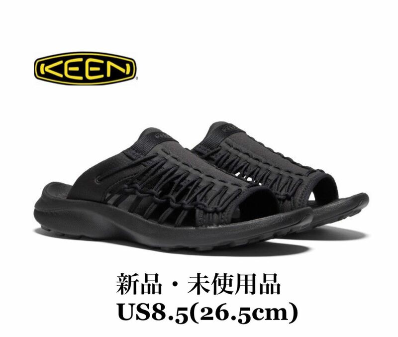 KEEN キーン UNEEK SNK SLIDE ユニーク スニーク スライド サンダル ブラック レジャー アウトドア US8.5