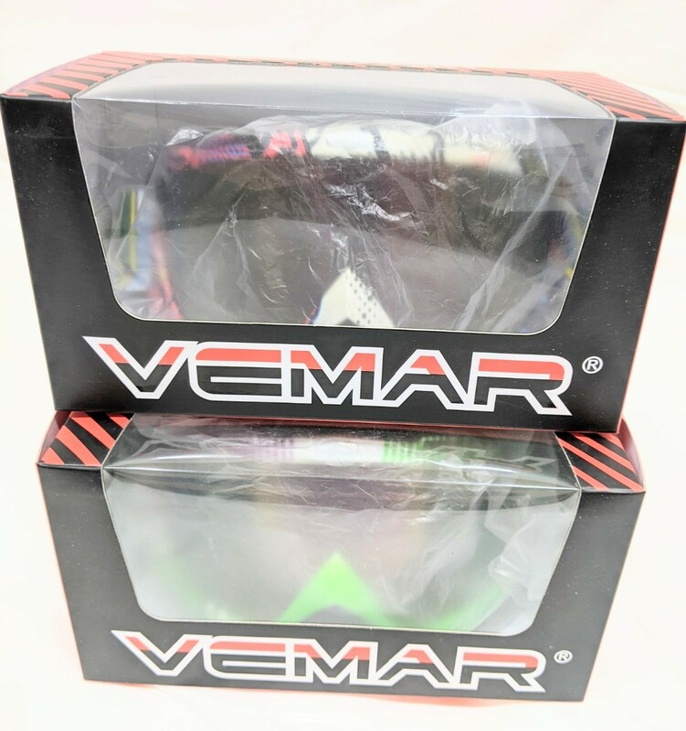 Motocross Goggles　VEMAR　モトクロスゴーグル　UV保護　曇り止め付き　ポリカーポネートレンズ　新品未使用　2つセット 