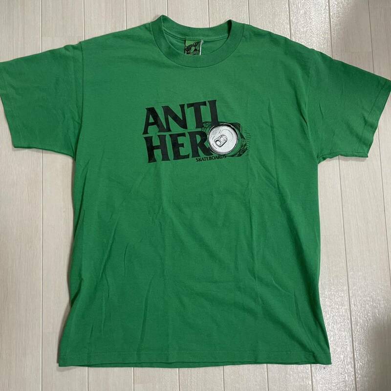 antihero アンチヒーロー　tシャツ Lサイズ　グリーンタグ　緑　スケートボード　