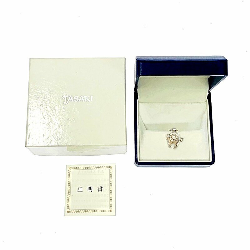 【箱付き】 TASAKI タサキ シルバー 真珠 第76回日本ダービー記念品 ピンブローチ 4.5g 170251 ブローチ