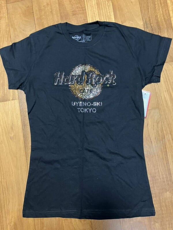 新品 ハードロックカフェ　上野駅　キラキラストーン　Tシャツ　タグ付き レディース　Sサイズ