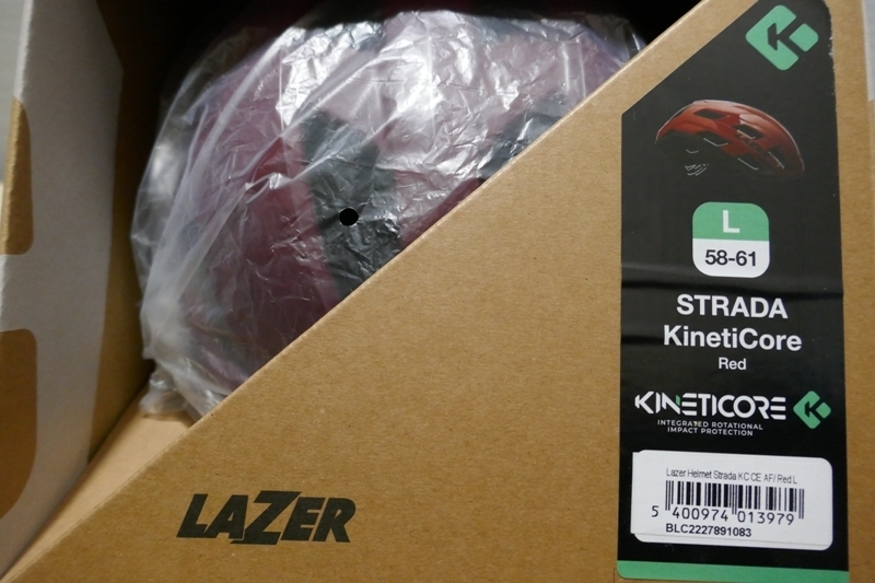 LAZER STRADA KinetiCore Asian Fit レーザー ヘルメット レッド サイズL