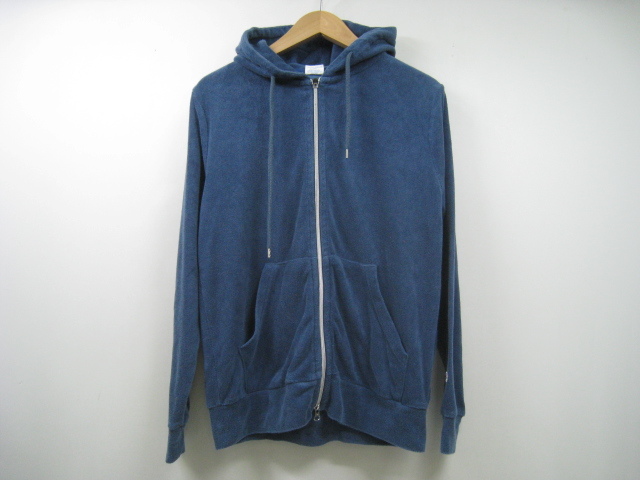 Champion チャンピオン パイルパーカー 長袖 ジップアップ 青 ブルー サイズM