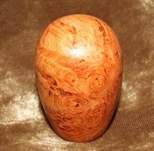 木製シフトノブ(材質：花梨瘤）10x1.5mm（EG-34.7D49.7L)