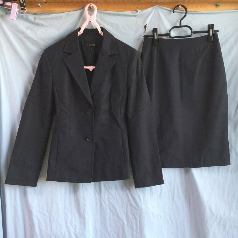 LE SOUK　ルスーク　スーツ　セットアップ　サイズ２　black　匿名配送(管0076)