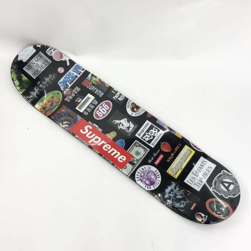 【中古】Supreme 21SS stickers skateboard Deck スケートボード ブラック シュプリーム[240010390626]