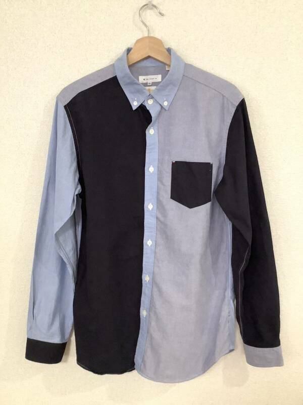 THE SHOP TK キクチタケオ　ボタンダウンシャツ クレイジーパターン　セレクト　オックスフォード　メンズ　古着