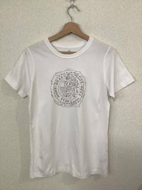 mont-bell モンベル　プリントTシャツ 半袖Tシャツ　レディース　アウトドア　キャンプ　古着　ホワイト　白