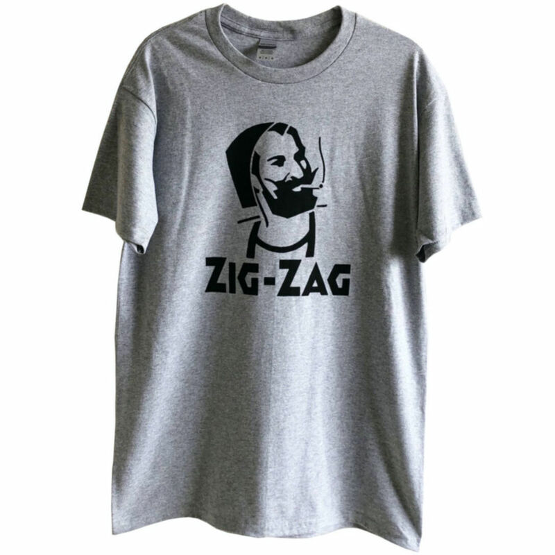 即決 /再入荷【海外買付/新品】ZIG ZAG Tシャツ/ヘザーグレイ/Mサイズ/巻きタバコ/ジョイント/GILDAN/ZIG ZAG MAN/激レア (luz.zz.t.g)