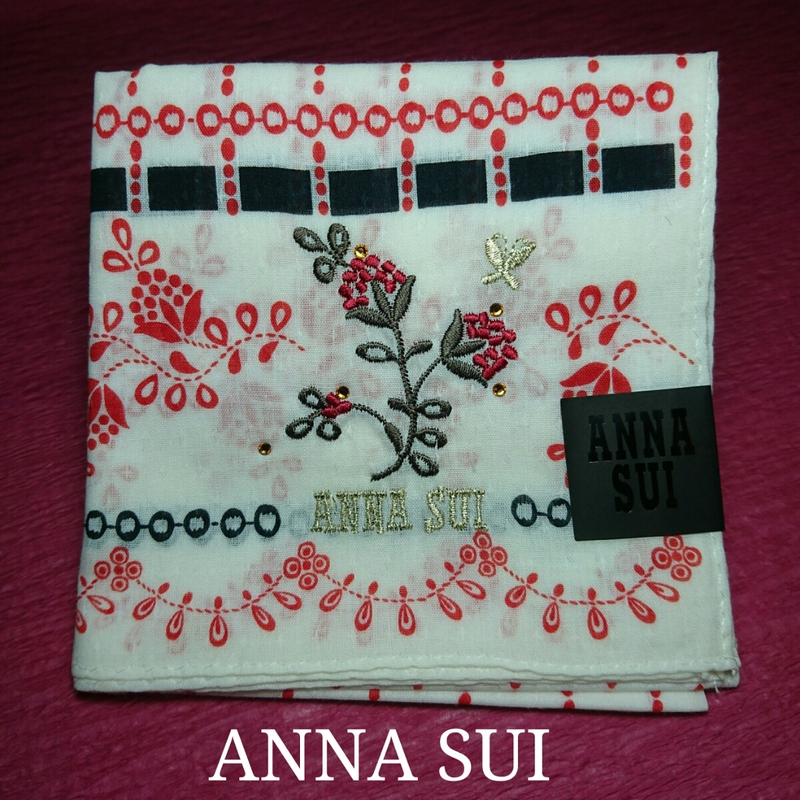 【未使用新品】　ANNA SUI　アナスイ　ハンカチ　15　893