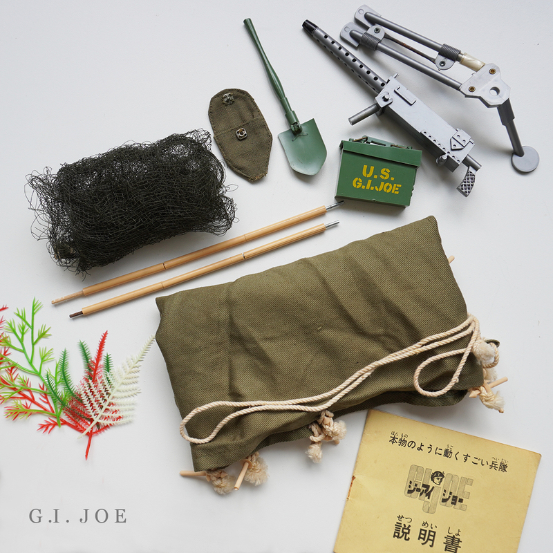 超 希少 激 レア 箱付 1966 当時物 三栄貿易 輸入 GI JOE ACTION SOLDIER BY HASBRO テント 機関銃 セット ビバーク G.I. ジョー ハスブロ