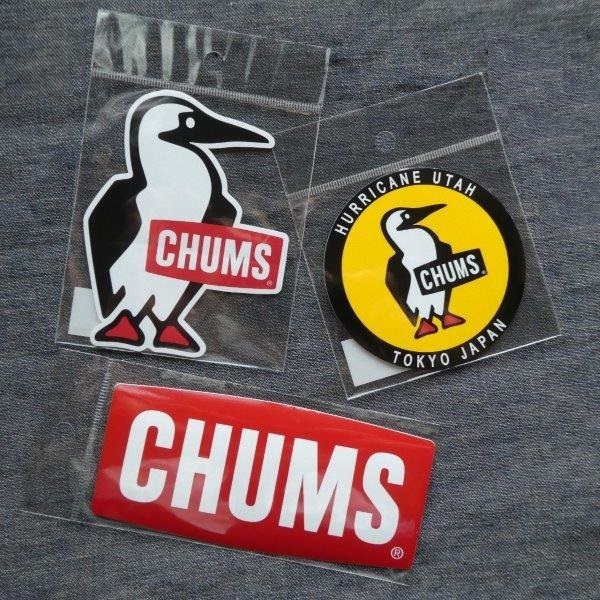 3枚セット CHUMS ステッカー CH62-1072 CH62-1622 CH62-0156 新品 防水素材