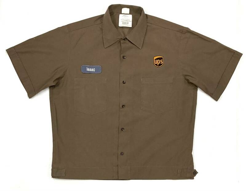 UPS 企業 ワークシャツ L 半袖シャツ ユニフォーム United Parcel Service ユナイテッドパーセルサービス lsaac