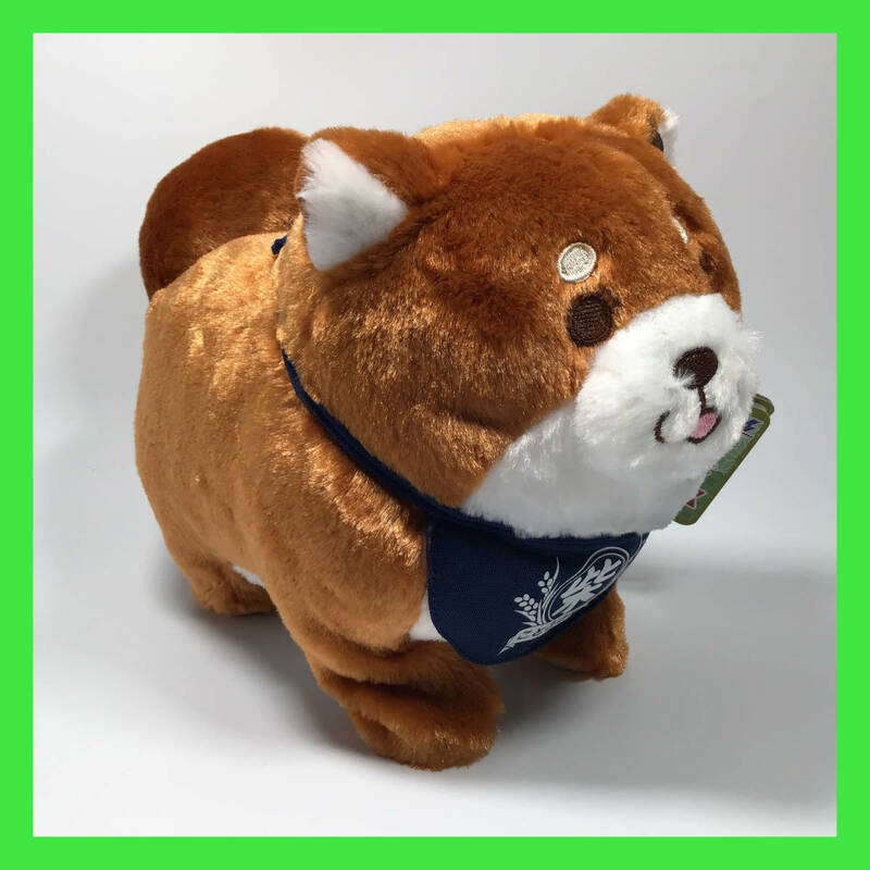 N-2437☆ 忠犬もちしば５周年　トコトコギミック　2019　おかか　全１種　2014 SK JAPAN　ぬいぐるみ　商品タグ付き　動物　いぬ　イヌ