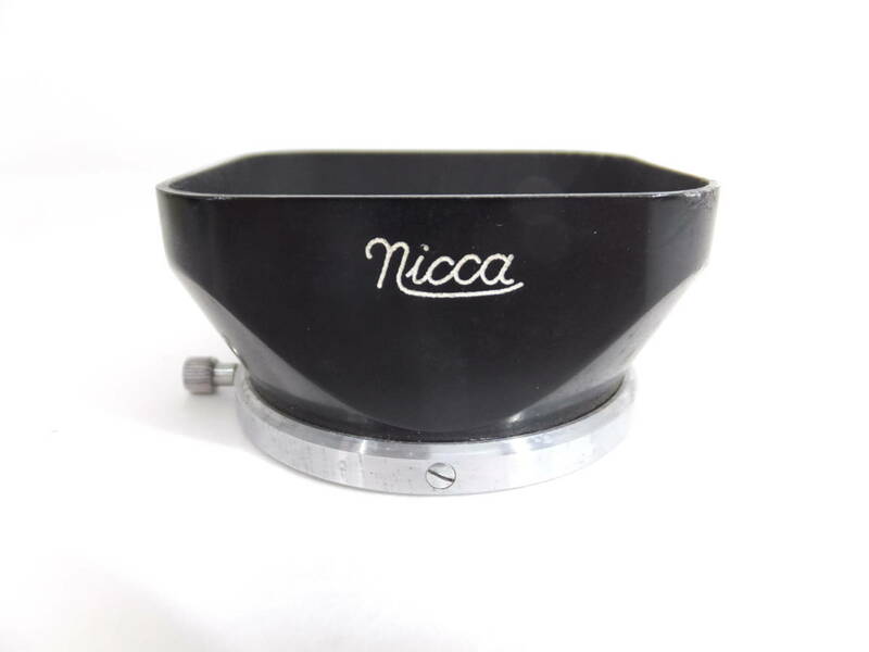L138 ニッカ Nicca メタルフード 角型 カブセ式 内径42mm カメラレンズアクセサリー クリックポスト