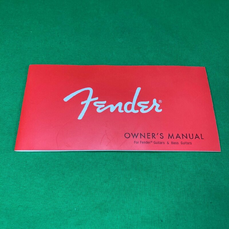 Fender owner's manual 取扱説明書 フェンダー オーナーズマニュアル (2)