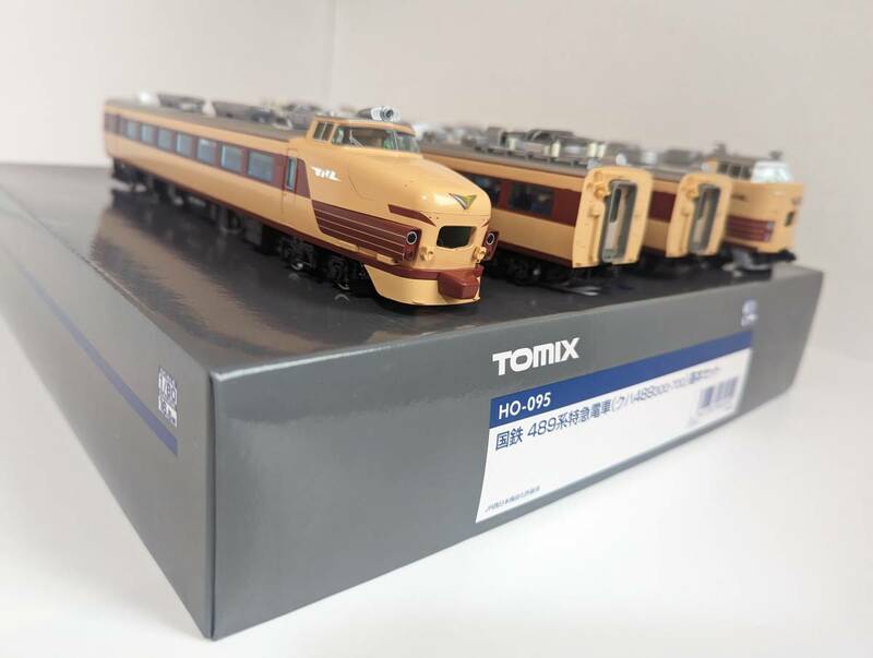 美品 動作確認済み TOMIX 0506 HO-095 国鉄 489系特急電車基本セット HOゲージ 鉄道模型 トミックス トミーテック