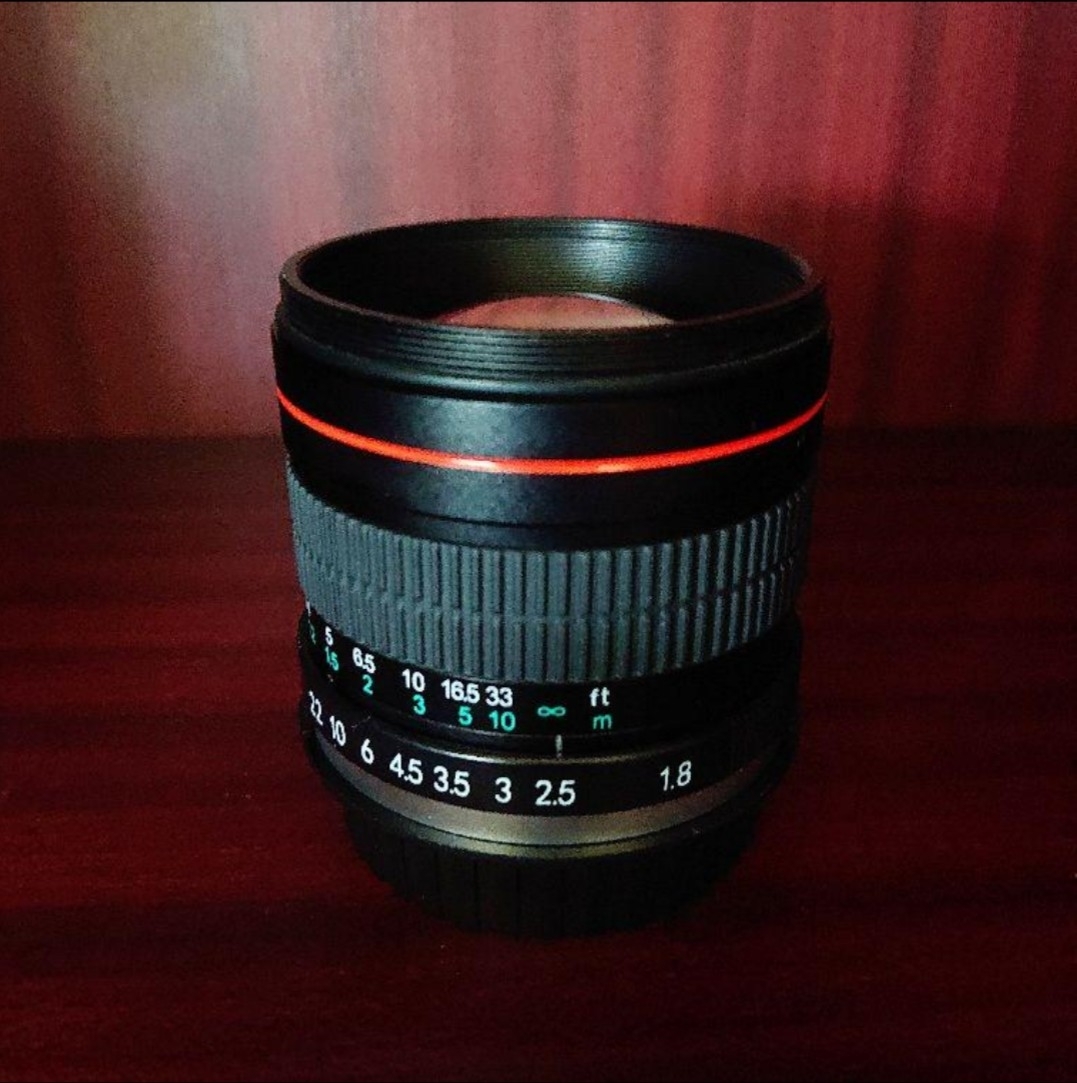 85mm F1.8 単焦点レンズ 明るい！透明感！立体感！ボケる！暗所に強い！初心者OK！カメラ初心者安心サポート付き！サードパーティ製！