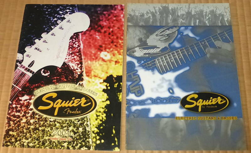2000 & 2004 Squier Electric Guitars & Basses Catalog ☆ スクワイヤー ギターカタログ / Fender Japan