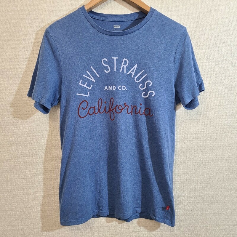 ☆LEVI’S/リーバイス/メンズ/Sサイズ/半袖Tシャツ/ブルー/プリントTシャツ/トップス