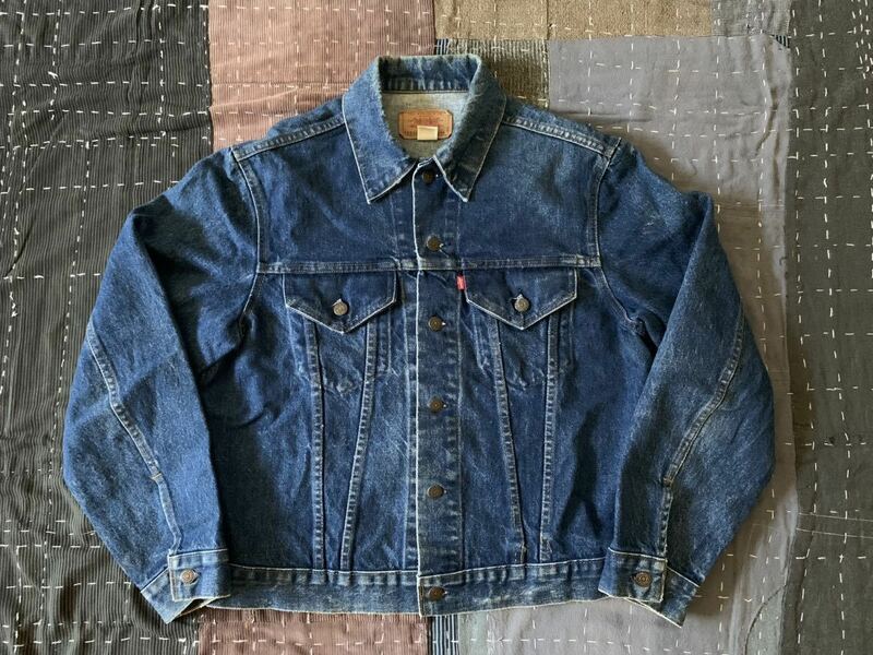 濃紺 70s 44 levi's 70505 vintage デニムジャケット USA製 アメリカ製 リーバイス ビンテージ スモールe 3rd 4th ビッグe